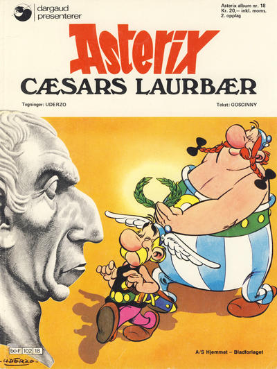 Cover for Asterix (Hjemmet / Egmont, 1969 series) #18 - Cæsars laurbær [2. opplag]