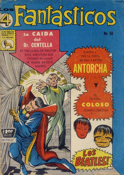 Cover for Los 4 Fantásticos (Editora de Periódicos, S. C. L. "La Prensa", 1962 series) #60