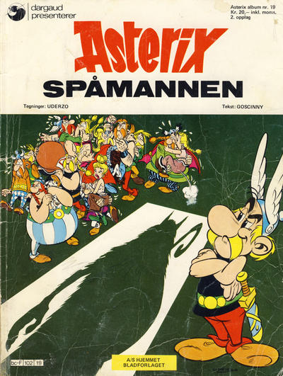 Cover for Asterix (Hjemmet / Egmont, 1969 series) #19 - Spåmannen [2. opplag]