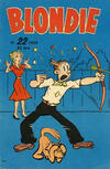 Cover for Blondie (Åhlén & Åkerlunds, 1956 series) #22/1959