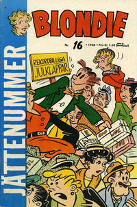 Cover Thumbnail for Blondie (Åhlén & Åkerlunds, 1956 series) #16/1960