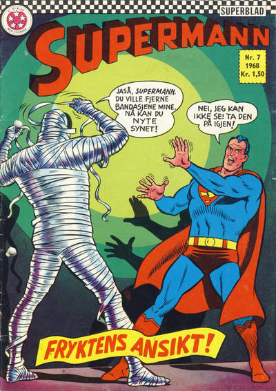 Cover for Supermann (Serieforlaget / Se-Bladene / Stabenfeldt, 1966 series) #7/1968