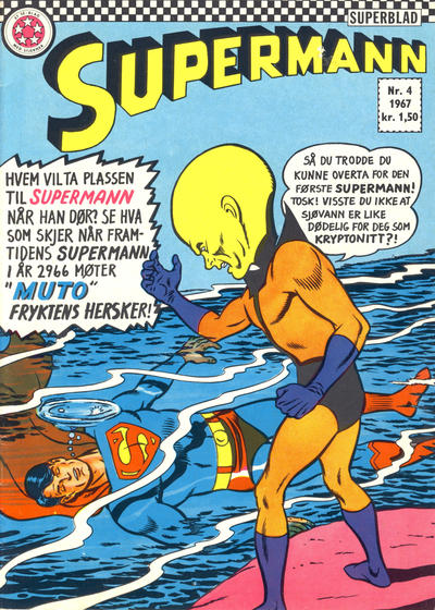 Cover for Supermann (Serieforlaget / Se-Bladene / Stabenfeldt, 1966 series) #4/1967