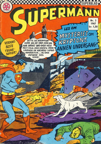 Cover for Supermann (Serieforlaget / Se-Bladene / Stabenfeldt, 1966 series) #3/1967