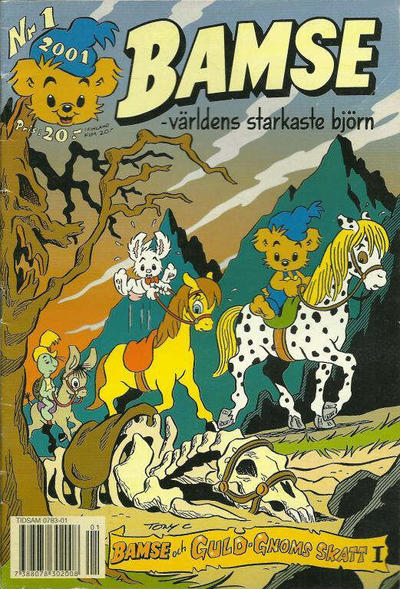 Cover for Bamse (Egmont, 1997 series) #1/2001 (334)