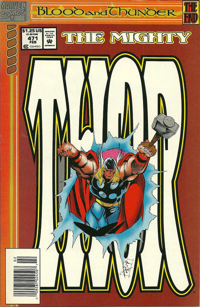 Cover for Thor (Marvel, 1966 series) #471 [Newsstand]