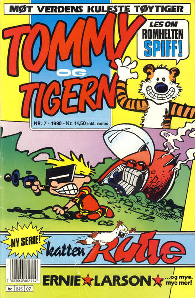 Cover for Tommy og Tigern (Bladkompaniet / Schibsted, 1989 series) #7/1990