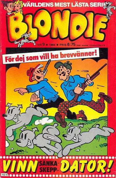 Cover for Blondie (Semic, 1963 series) #9/1984