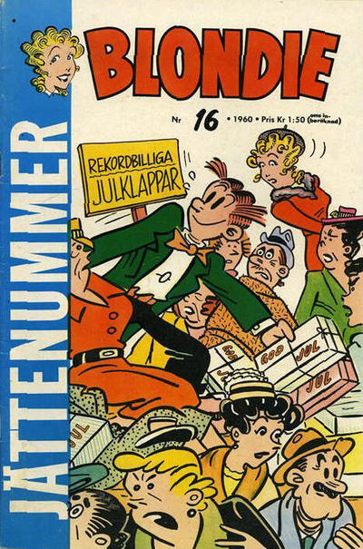 Cover for Blondie (Åhlén & Åkerlunds, 1956 series) #16/1960