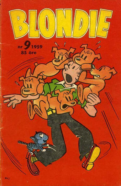 Cover for Blondie (Åhlén & Åkerlunds, 1956 series) #9/1959
