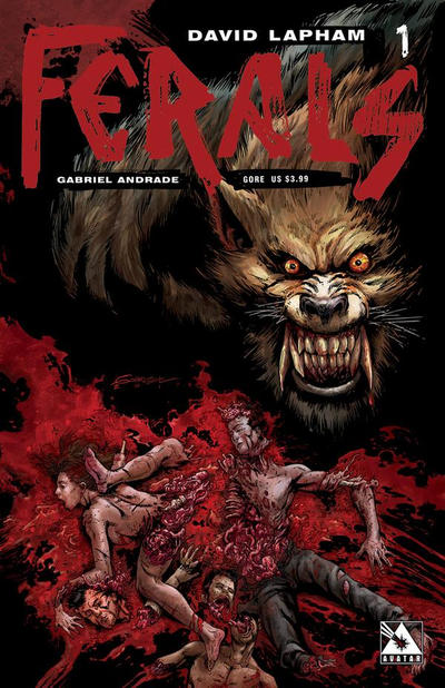 Cover for Ferals (Avatar Press, 2012 series) #1 [Gore Variant Cover by Gabriel Andrade]