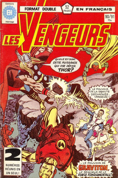 Cover for Les Vengeurs (Editions Héritage, 1974 series) #90/91