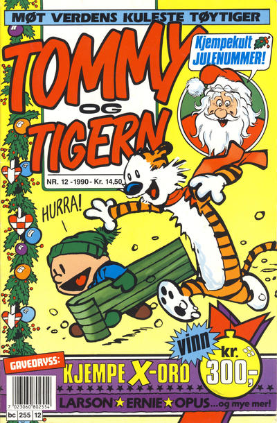 Cover for Tommy og Tigern (Bladkompaniet / Schibsted, 1989 series) #12/1990
