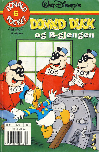 Cover for Donald Pocket (Hjemmet / Egmont, 1968 series) #6 - Donald Duck og B-gjengen [6. opplag]
