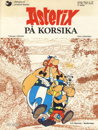 Cover for Asterix (Hjemmet / Egmont, 1969 series) #20 - Asterix på Korsika [2. opplag]