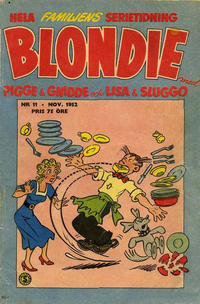 Cover Thumbnail for Blondie (Serieförlaget [1950-talet], 1951 series) #11/1952