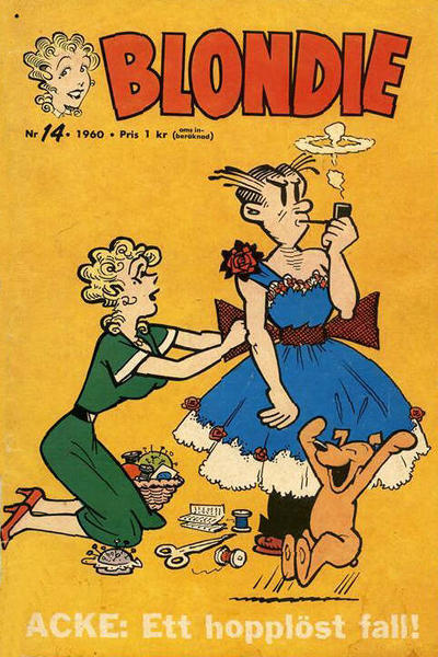Cover for Blondie (Åhlén & Åkerlunds, 1956 series) #14/1960