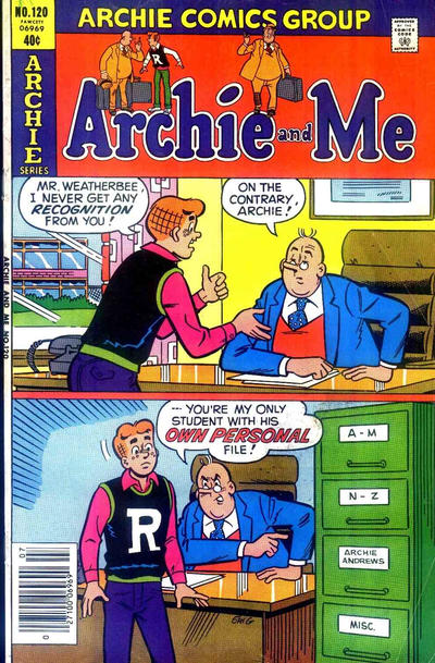 Cover for Archie and Me (Archie, 1964 series) #120