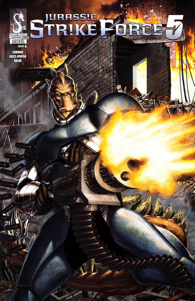 Cover for Jurassic Strike Force 5 (Zenescope Entertainment, 2011 series) #2 [Cover B Caio Cacau]