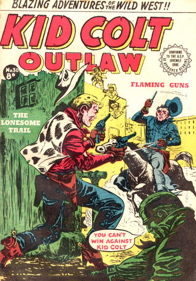 Cover for Kid Colt Outlaw (Horwitz, 1952 ? series) #30