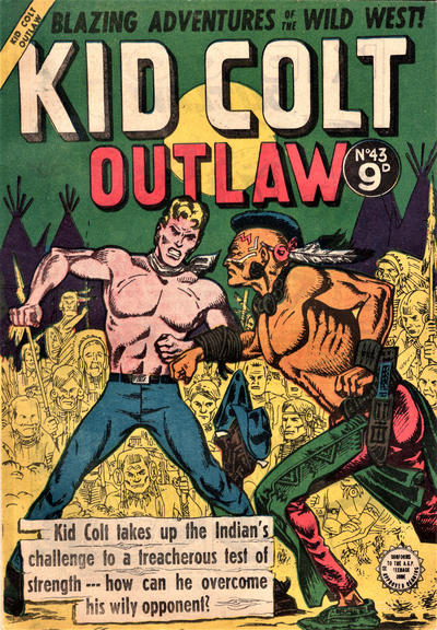 Cover for Kid Colt Outlaw (Horwitz, 1952 ? series) #43