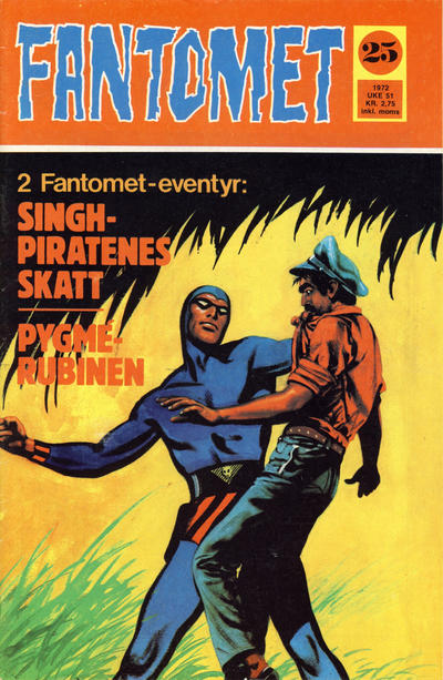 Cover for Fantomet (Romanforlaget, 1966 series) #25/1972