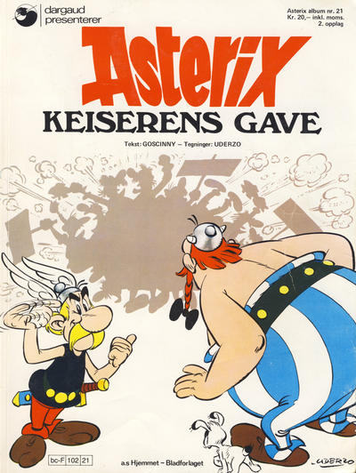 Cover for Asterix (Hjemmet / Egmont, 1969 series) #21 - Keiserens gave [2. opplag]