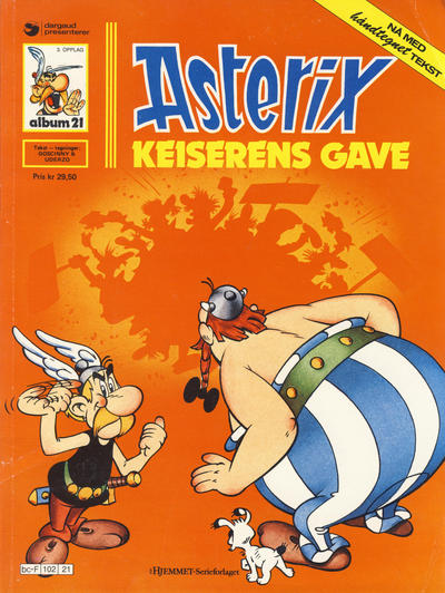 Cover for Asterix (Hjemmet / Egmont, 1969 series) #21 - Keiserens gave [3. opplag]