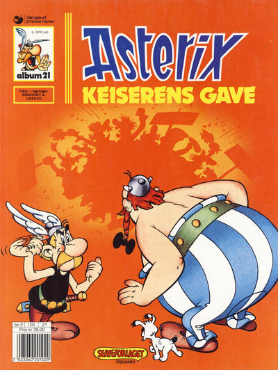 Cover for Asterix (Hjemmet / Egmont, 1969 series) #21 - Keiserens gave [6. opplag [5. opplag]]