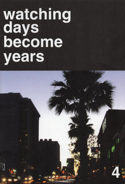 Cover for Watching Days Become Years (Sparkplug Comic Books, 2003 series) #4