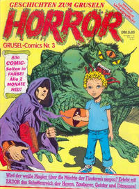 Cover for Horror (Condor, 1989 series) #3