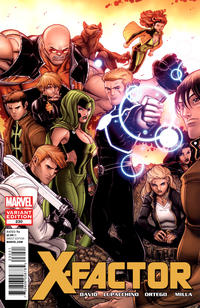 Cover for X-Factor (Marvel, 2006 series) #230 [Nick Bradshaw Regenesis Gold Variant Cover]