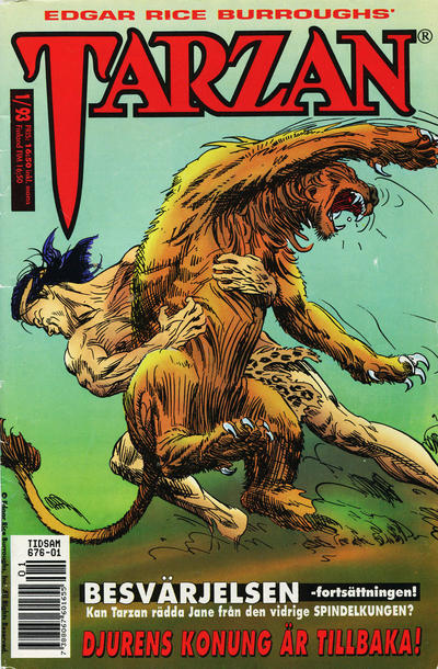 Cover for Tarzan (Semic, 1992 series) #1/1993