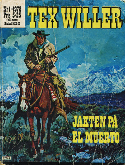 Cover for Tex Willer (Semic, 1977 series) #1/1978 - Jakten på El Muerto