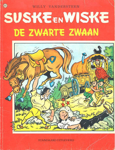 Cover for Suske en Wiske (Standaard Uitgeverij, 1967 series) #123 - De zwarte zwaan [Eerste druk 1971]