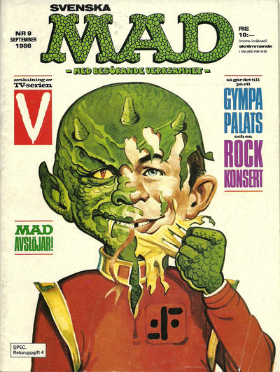 Cover for MAD (Semic, 1976 series) #9/1986