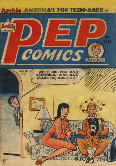 Cover for Pep Comics (Bell Features, 1948 series) #69