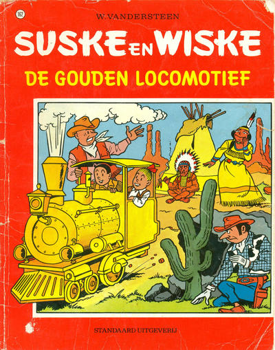Cover for Suske en Wiske (Standaard Uitgeverij, 1967 series) #162 - De gouden locomotief