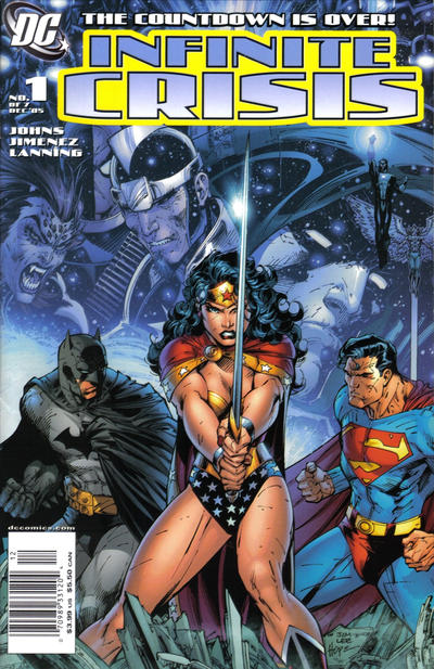 Cover for Infinite Crisis (DC, 2005 series) #1 [Newsstand]