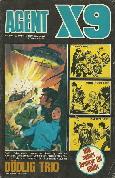 Cover for Agent X9 (Semic, 1971 series) #8/1973
