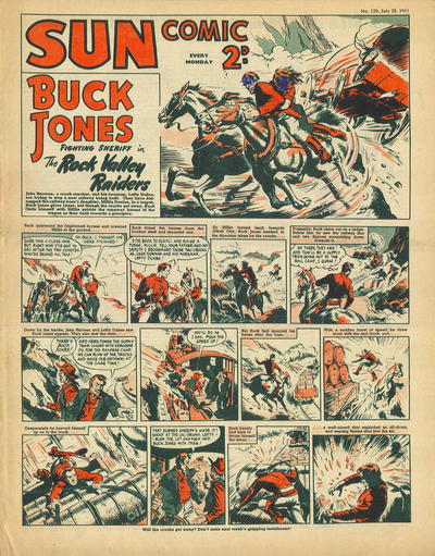 Cover for Sun Comic (Amalgamated Press, 1949 series) #129