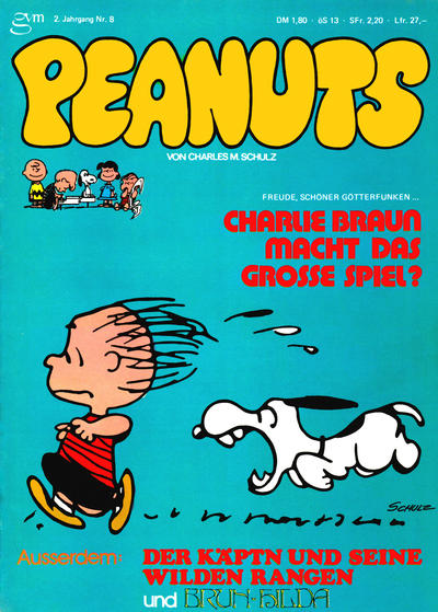 Cover for Peanuts (GVM, 1974 series) #8/1975