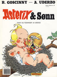Cover for Asterix (Hjemmet / Egmont, 1969 series) #27 - Asterix & Sønn [3. opplag]