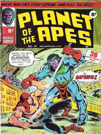 Cover Thumbnail for Planet of the Apes (Marvel UK, 1974 series) #24