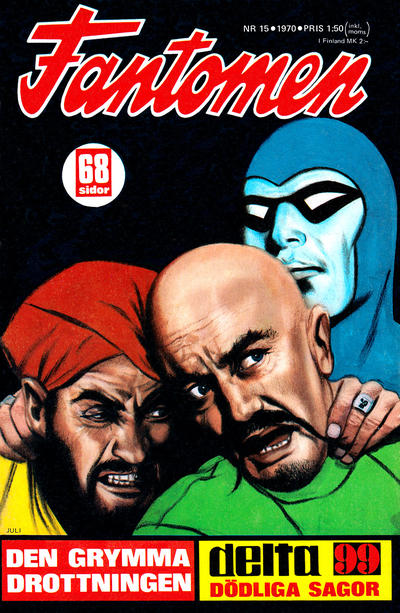 Cover for Fantomen (Semic, 1958 series) #15/1970