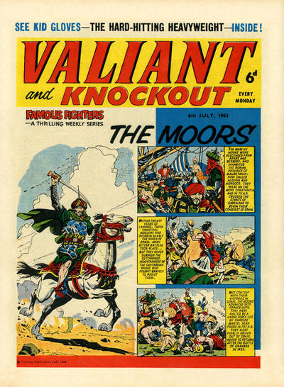 Cover for Valiant and Knockout (IPC, 1963 series) #6 July 1963