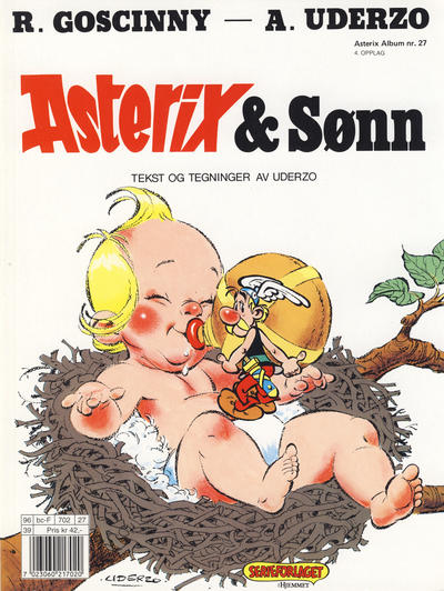 Cover for Asterix (Hjemmet / Egmont, 1969 series) #27 - Asterix & Sønn [4. opplag]