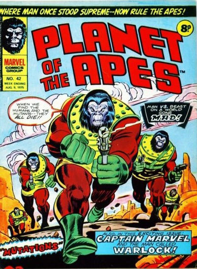 Cover for Planet of the Apes (Marvel UK, 1974 series) #42