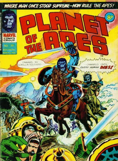 Cover for Planet of the Apes (Marvel UK, 1974 series) #20