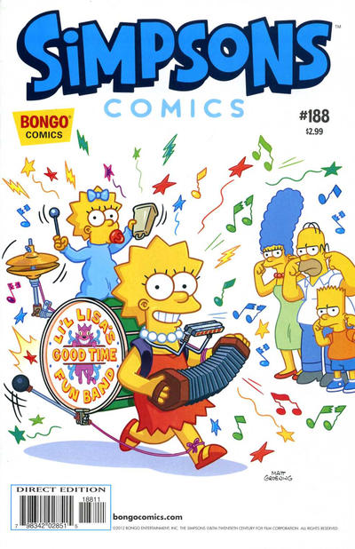 Cover for Simpsons Comics (Bongo, 1993 series) #188